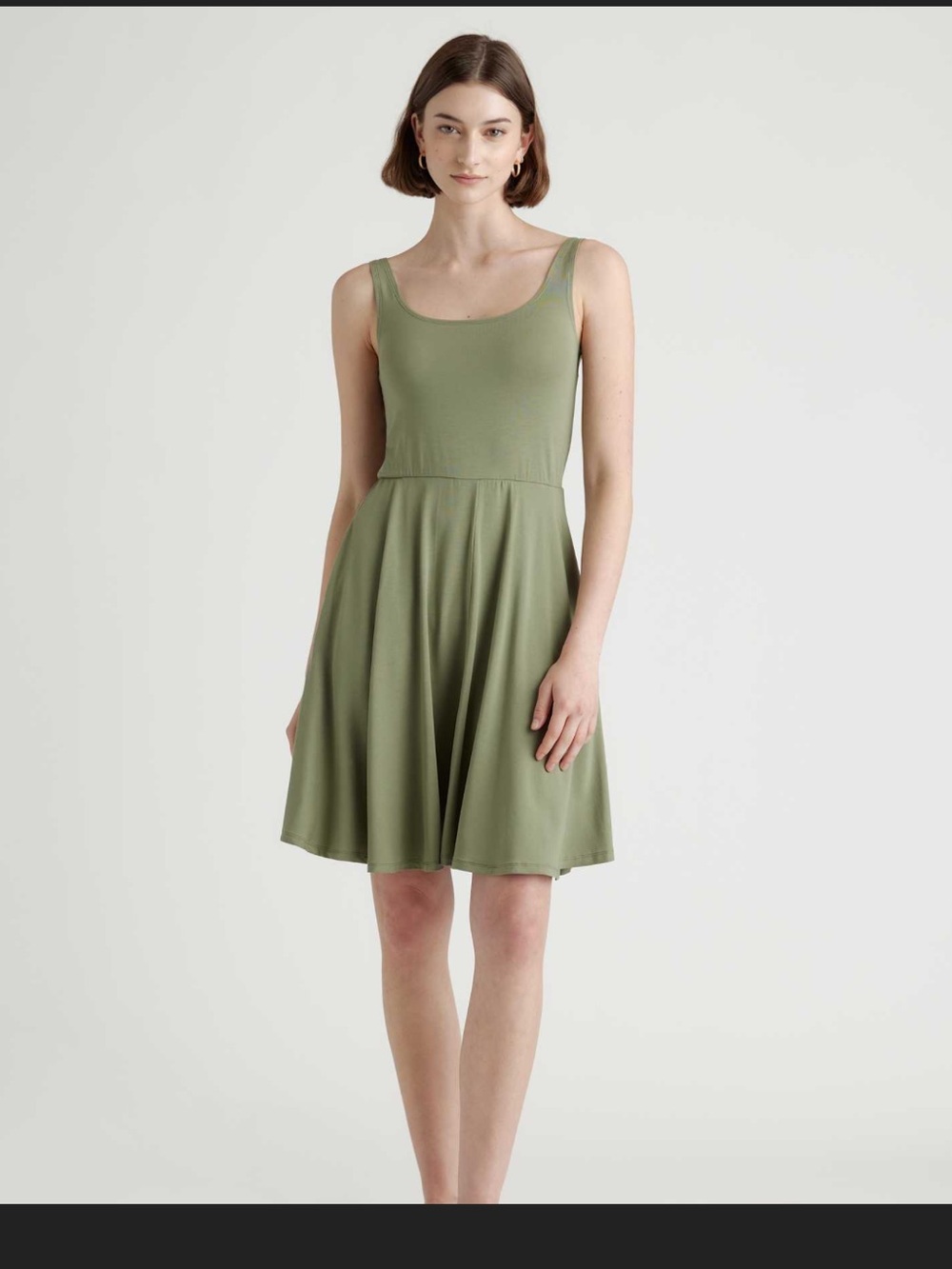 Quince Tencel Jersey fit and flare mini